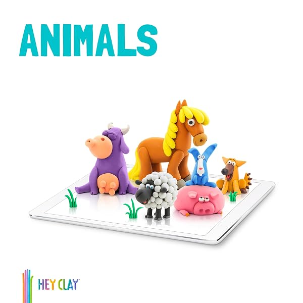 Hey-Clay-Animals-Set-Colourful-Modelling-Kids-Air-Dry-Clay-Set-15-Cans-and-Modelling-Tools-with-Fun-Interactive-Inst-B09W9QY7NN-2