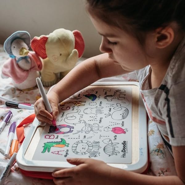 Hey-Doodle-Into-The-Wild-Animal-ABC-Mini-Silicone-Colouring-Drawing-Mat-Reusable-with-3-non-toxic-washable-Markers-20-B0DW4K2YH9-3