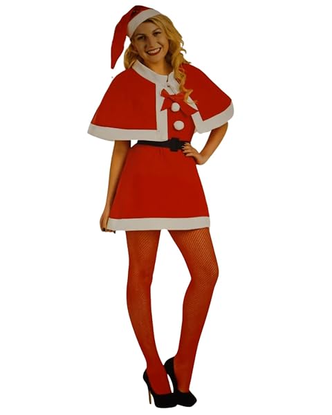 Holly-Jolly-Christmas-Collection-Womens-Mrs-Claus-Santa-Costume-Set-Red-and-White-One-Size-Complete-with-Dress-Cape-B0G3Q7WP3R