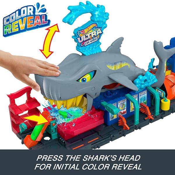 Hot-Wheels-City-Ultra-Shark-Car-Wash-Color-Reveal-Toy-Vehicle-B0CMJRHFZL-3