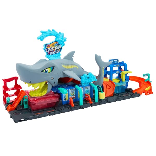 Hot-Wheels-City-Ultra-Shark-Car-Wash-Color-Reveal-Toy-Vehicle-B0CMJRHFZL-4