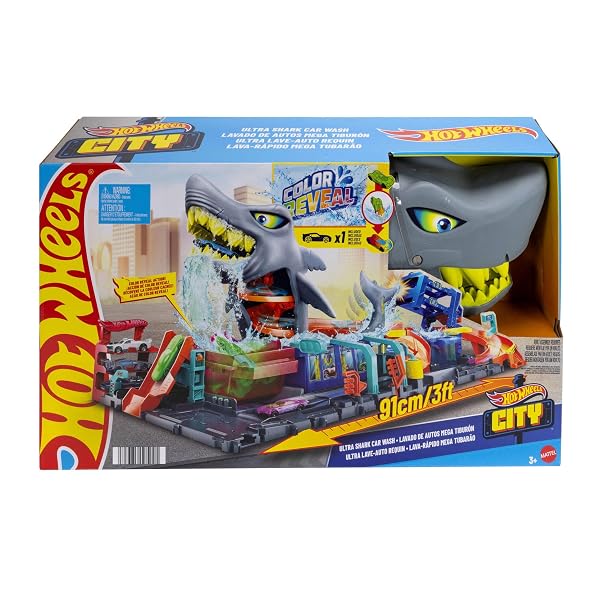 Hot-Wheels-City-Ultra-Shark-Car-Wash-Color-Reveal-Toy-Vehicle-B0CMJRHFZL-7