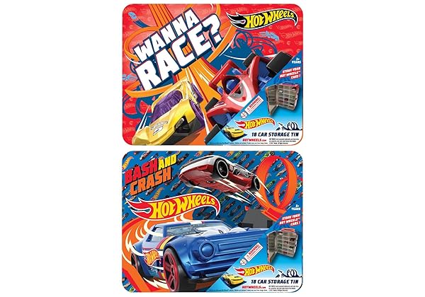 Hot-Wheels-Tin-Carry-Case-18-Cars-Capacity-B092VJ2PTT