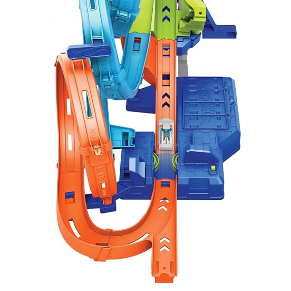 Hot-Wheels-Toy-Car-Track-Set-with-4-Loops-3-Way-Crash-Zone-and-Motorized-Booster-Folds-for-Storage-with-164-Scale-To-B0CMJTTCR9-3