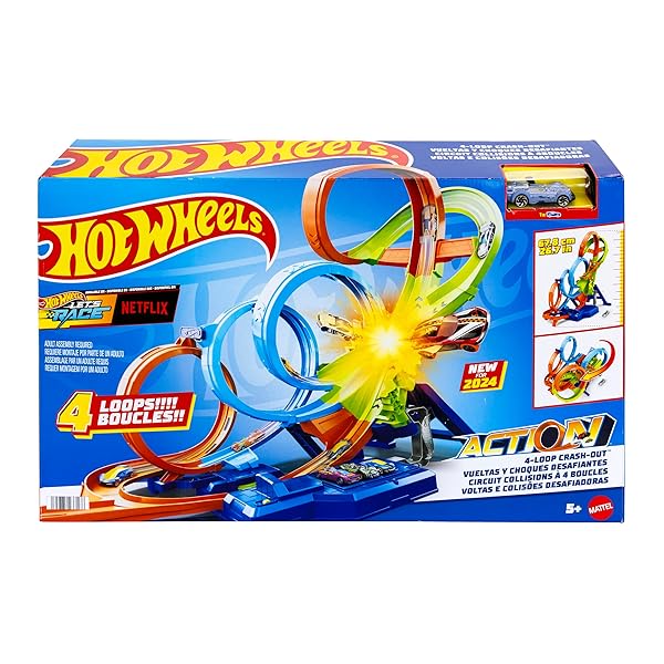 Hot-Wheels-Toy-Car-Track-Set-with-4-Loops-3-Way-Crash-Zone-and-Motorized-Booster-Folds-for-Storage-with-164-Scale-To-B0CMJTTCR9-4