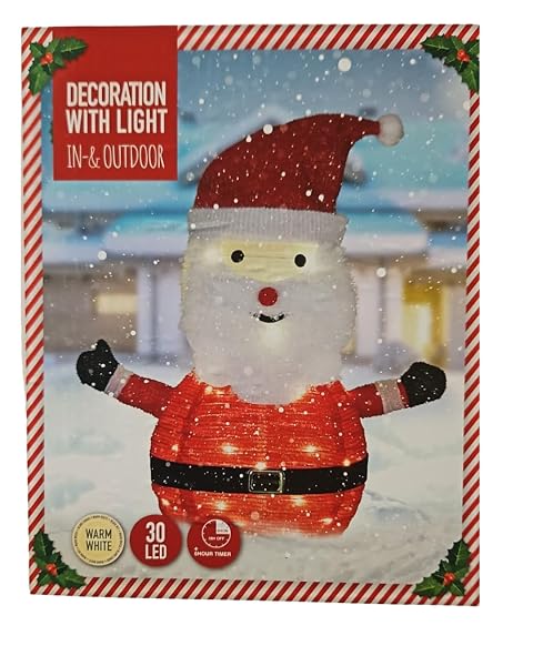 Indoor-Outdoor-LED-Santa-Claus-Christmas-Decoration-63x40x68cm-30-Warm-White-Lights-618-Hour-Timer-Battery-Operated-B0FXTTM7PC-2