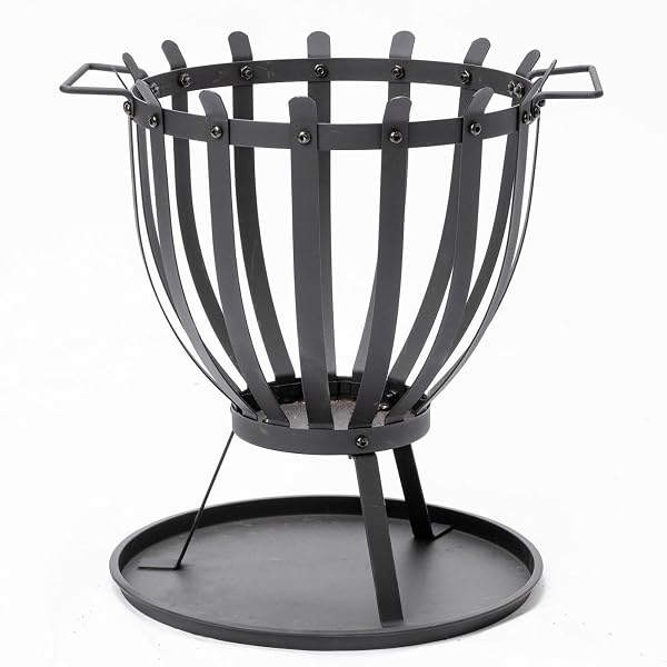 Jumbuck-Black-Outdoor-Fire-Pit-Brazier-34cm-x-425cm-with-Ash-Catcher-Tray-for-Campfire-Wood-Heater-Fireplace-B0FCFK4T49-2