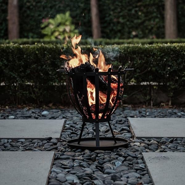 Jumbuck-Black-Outdoor-Fire-Pit-Brazier-34cm-x-425cm-with-Ash-Catcher-Tray-for-Campfire-Wood-Heater-Fireplace-B0FCFK4T49-4