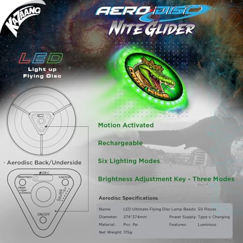 Kazaang-Frisbee-Aero-Disc-Night-Glider-36-LED-Night-Ultimate-Frisbee-100x-Brighter-USB-Type-C-Charger-with-Motion-B0DFW5PWML-2