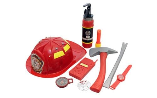Kids-Firefighter-Costume-Set-8-Pieces-with-Helmet-and-Tools-Red-for-dress-up-as-fireman-for-book-week-parties-hallowee-B0F24T5V3T