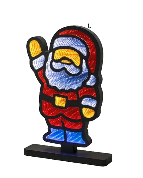 LED-Infinity-Mirror-Santa-Claus-Battery-Operated-Christmas-Decoration-with-Timer-Red-White-Blue-Lights-19x28cm-Indoor-B0G1CBQJ9S