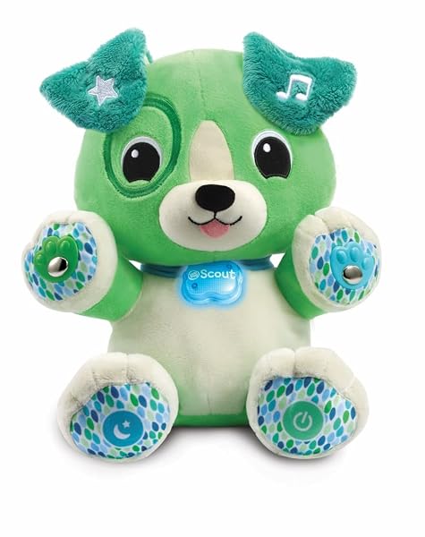 LeapFrog-My-Pal-Scout-Smarty-Paws-Interactive-Customisable-Plush-Plush-Scout-615003-Green-B09YMK9KH7