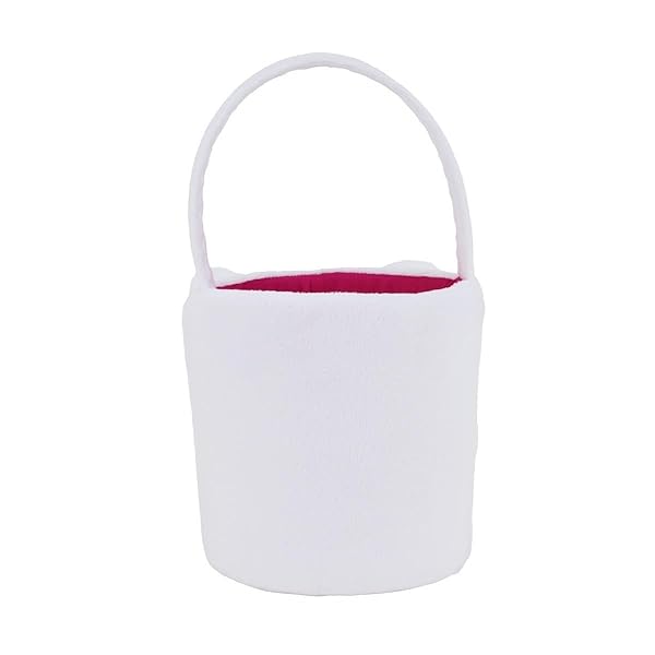 Licensed-Hello-Kitty-Easter-Basket-for-Egg-Hunt-White-and-Pink-1778-cm-Height-Plush-Character-Design-with-Handle-per-B0F1DF5C4T-3