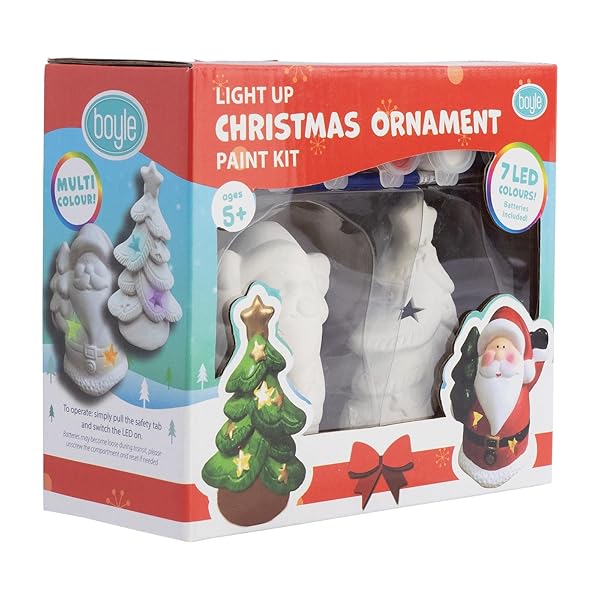 Light-Up-Christmas-Ornament-Paint-Kit-2-Ceramic-Figures-7-LED-Colours-Batteries-Included-Christmas-Tree-and-Santa-Art-B0DMFL1NMH-3