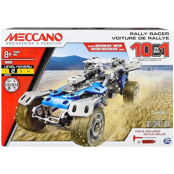 MECCANO-by-Erector-10-in-1-Rally-Racer-Model-Vehicle-Building-Kit-STEM-Engineering-Education-Toy-for-Ages-8-and-up-St-B074XC2BM9