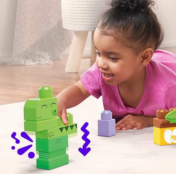 MEGA-BLOKS-Fisher-Price-Sensory-Building-Toy-Squeak-n-Chomp-Dinos-with-24-Pieces-T-Rex-Toddler-Blocks-Age-1-Years-B0B625P6L8-5