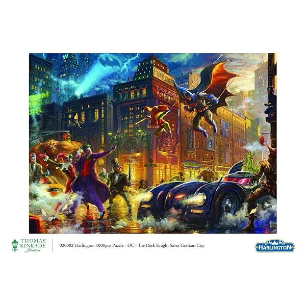 MJM-Australia-Harlington-Thomas-Kinkade-DC-Comics-The-Dark-Knight-Saves-Gotham-City-Jigsaw-Puzzles-1000-Piece-Set-B0CKX7B7XV