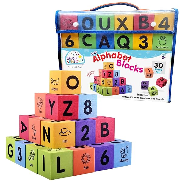 Magic-Sensory-Alphabet-Stacking-Blocks-for-Toddlers-30-Pcs-Set-Colourful-Soft-EVA-Foam-Blocks-for-Kids-Features-Ab-B0CZXC3SXS