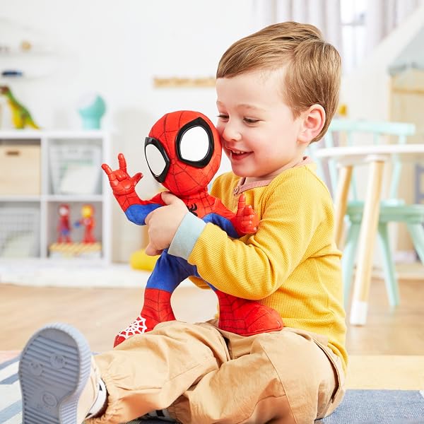 Marvel-Spidey-and-His-Super-Friends-Dance-Crawling-Fun-Spidey-Interactive-Plush-Toy-English-Version-B0D31QT122-2