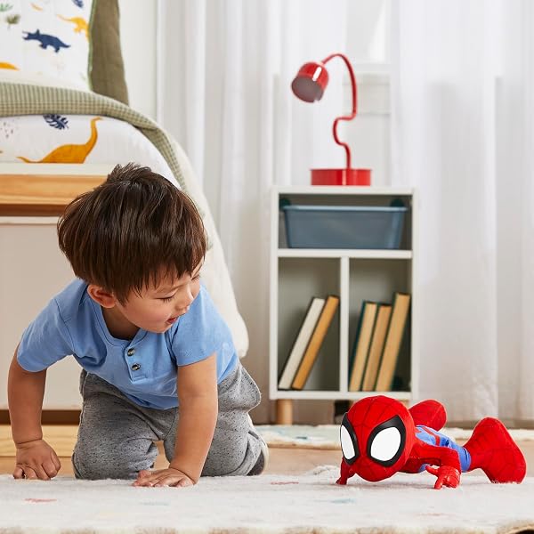 Marvel-Spidey-and-His-Super-Friends-Dance-Crawling-Fun-Spidey-Interactive-Plush-Toy-English-Version-B0D31QT122-3
