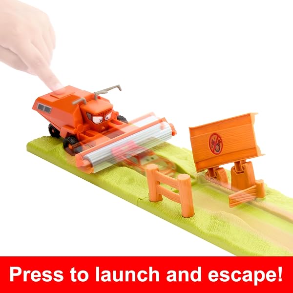 Mattel-Disney-and-Pixar-Cars-Frank-Escape-Stunt-Race-Playset-B0CB6N8X9H-2