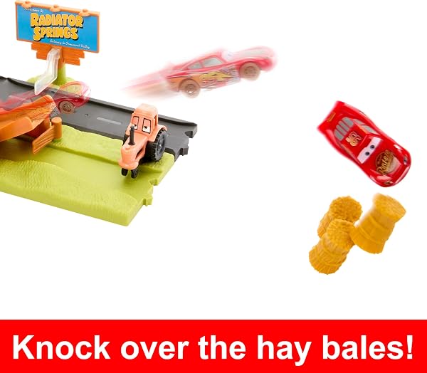 Mattel-Disney-and-Pixar-Cars-Frank-Escape-Stunt-Race-Playset-B0CB6N8X9H-4