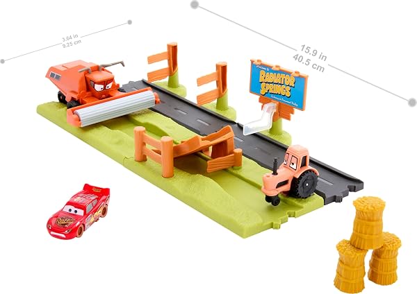 Mattel-Disney-and-Pixar-Cars-Frank-Escape-Stunt-Race-Playset-B0CB6N8X9H-5