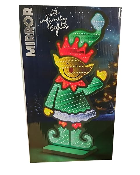 Mirror-LED-Christmas-Elf-Infinity-Light-Display-Indoor-Outdoor-Decorative-Figure-22x40cm-Red-Green-Yellow-White-174-B0G1C2QWYY