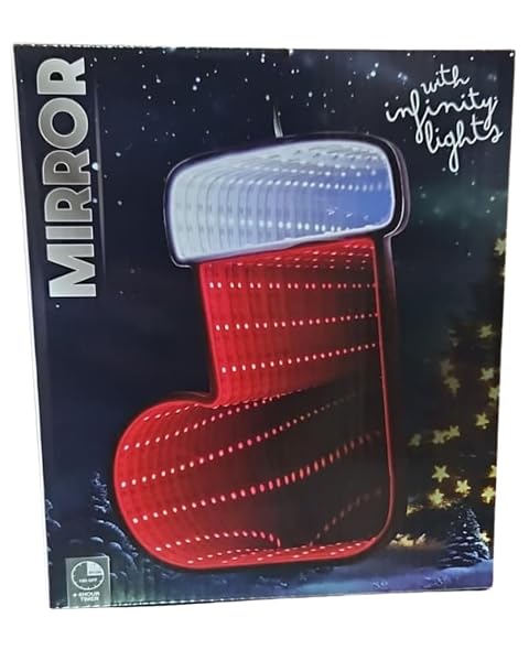 Mirror-LED-Infinity-Light-Christmas-Stocking-Design-3-x-AA-Battery-Operated-Timer-Red-and-White-Lights-PVC-Construct-B0G49H3ZCG-2