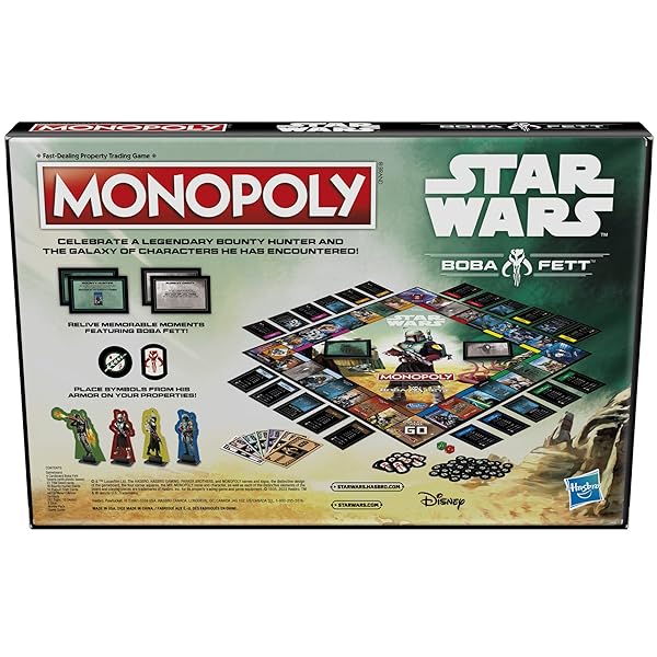 Monopoly-Star-Wars-Boba-Fett-Edition-Board-Game-for-Kids-Ages-8-Inspired-by-The-Star-Wars-Movies-and-The-Mandalorian-B09D437LXX-2