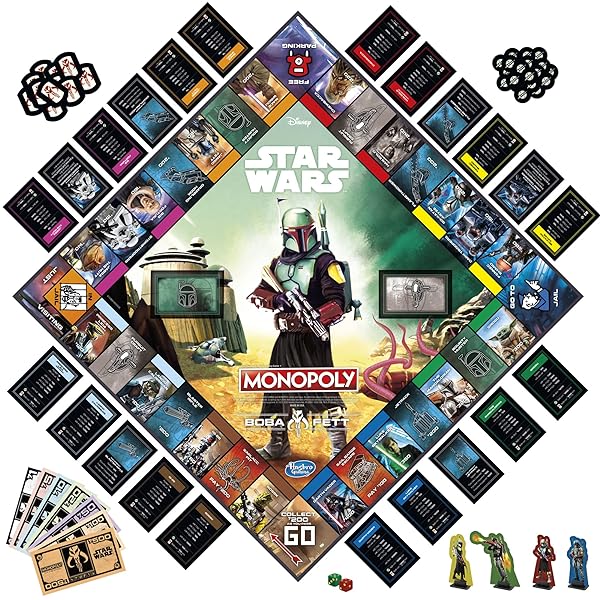 Monopoly-Star-Wars-Boba-Fett-Edition-Board-Game-for-Kids-Ages-8-Inspired-by-The-Star-Wars-Movies-and-The-Mandalorian-B09D437LXX-3