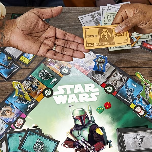 Monopoly-Star-Wars-Boba-Fett-Edition-Board-Game-for-Kids-Ages-8-Inspired-by-The-Star-Wars-Movies-and-The-Mandalorian-B09D437LXX-6