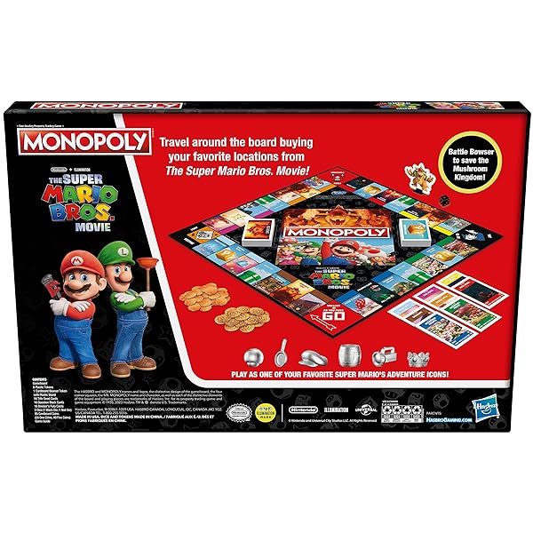 Monopoly-The-Super-Mario-Bros-Movie-Edition-Kids-Board-Game-Family-Games-for-Super-Mario-Fans-Includes-Bowser-Token-B0BFG51PL6-2