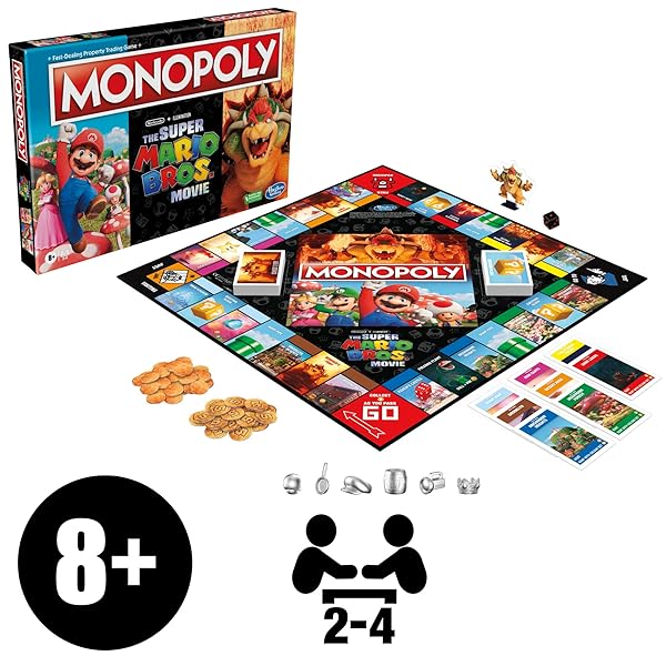 Monopoly-The-Super-Mario-Bros-Movie-Edition-Kids-Board-Game-Family-Games-for-Super-Mario-Fans-Includes-Bowser-Token-B0BFG51PL6-3