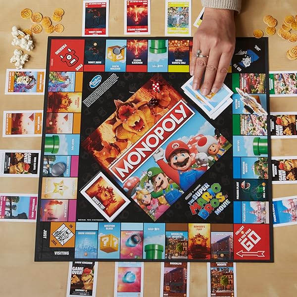 Monopoly-The-Super-Mario-Bros-Movie-Edition-Kids-Board-Game-Family-Games-for-Super-Mario-Fans-Includes-Bowser-Token-B0BFG51PL6-6