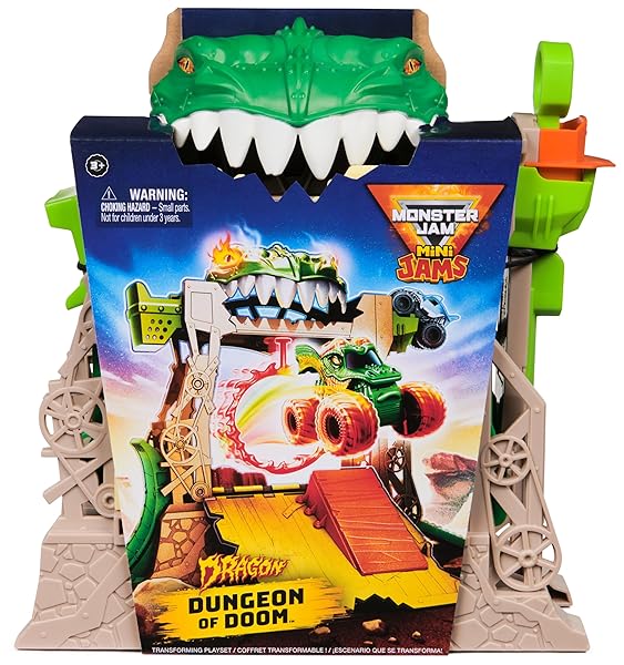 Monster-Jam-Dragon-Dungeon-of-Doom-Playset-Mini-Jams-Exclusive-Die-Cast-Dragon-Monster-Truck-187-Scale-Kids-Toys-fo-B0CSK3VJZR-2