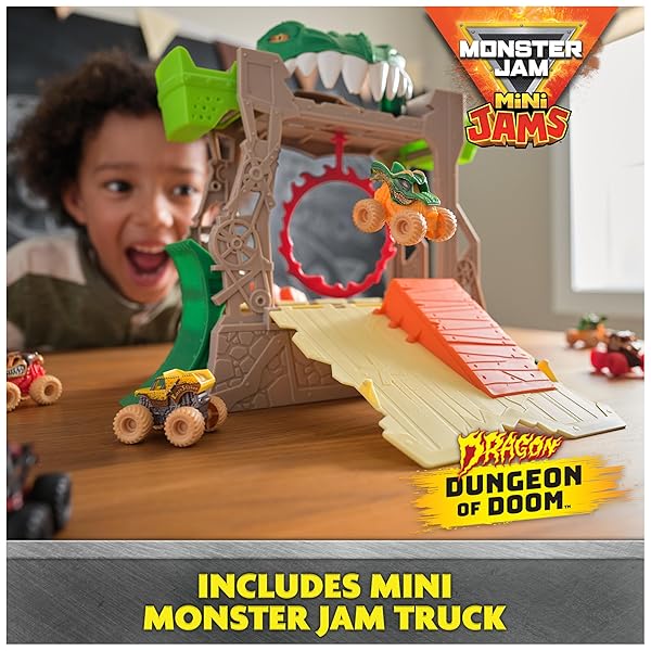 Monster-Jam-Dragon-Dungeon-of-Doom-Playset-Mini-Jams-Exclusive-Die-Cast-Dragon-Monster-Truck-187-Scale-Kids-Toys-fo-B0CSK3VJZR-3
