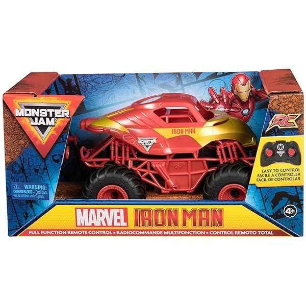Monster-Jam-Marvel-Iron-Man-RC-Monster-Truck-124-Scale-Kids-Toys-for-Boys-and-Girls-Aged-3-and-up-B0CQN4R33Q-2