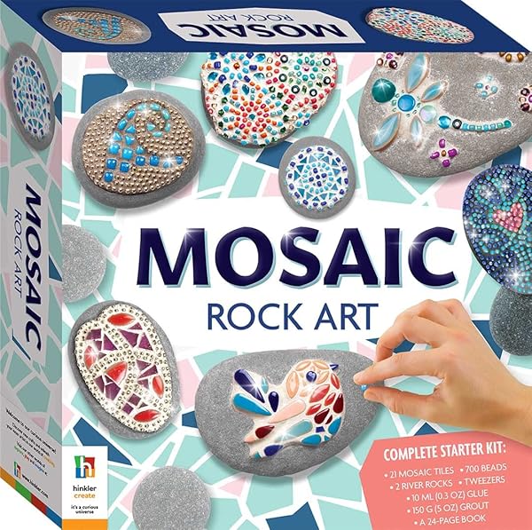 Mosaic-Rock-Art-Box-Set-DIY-Mosaic-Crafting-for-Adults-Tiles-and-Tools-Included-Step-by-Step-Projects-Creative-A-1488945055