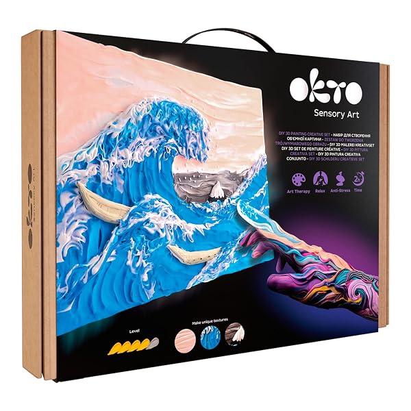 Oktoclay-10004-Big-Wave-of-Kanawaga-Foam-Colours-Set-Foam-Multicoloured-One-Size-B0BG5LZB3W