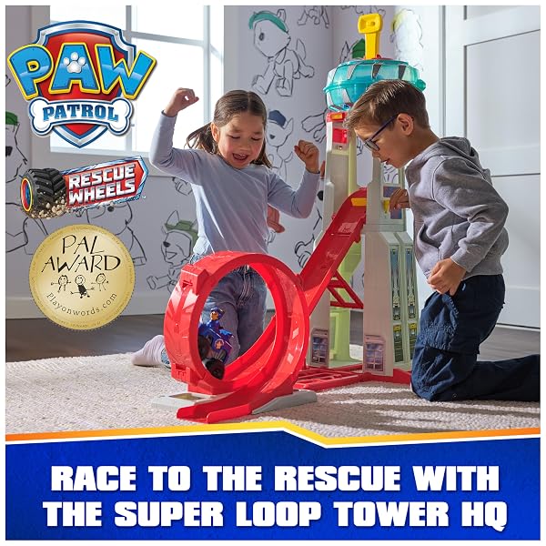 PAW-Patrol-Rescue-Wheels-Super-Loop-Tower-HQ-Playset-Lights-Sounds-B0CSPKPTQ2-3