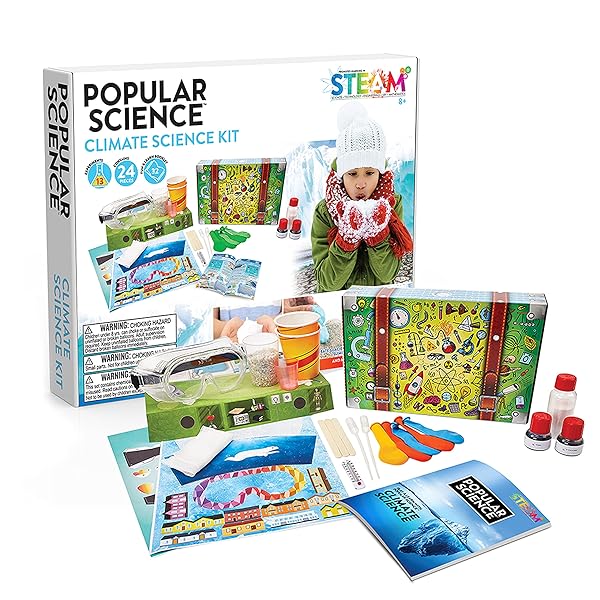 POPULAR-SCIENCE-Climate-Science-Kit-STEM-Science-Toys-and-Gifts-for-Educational-and-Fun-Experiments-Designed-for-Chi-B09BJZRNYC