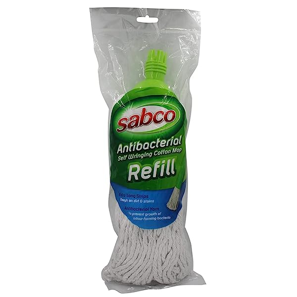 Sabco-Anti-Bacterial-Wring-Mop-Refill-White-B07TYF4YH9