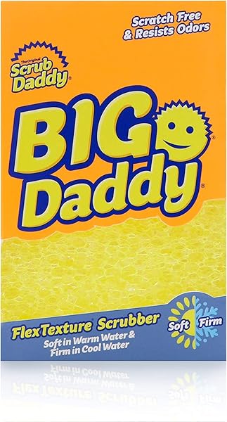 Scrub-Daddy-Big-Daddy-Utility-Sponge-Temperature-Controlled-1-Count-B019PJTLD8