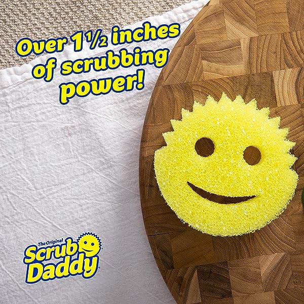 Scrub-Daddy-The-Original-Scrub-Daddy-Scratch-Free-Multipurpose-Dish-Sponge-BPA-Free-Made-with-Polymer-Foam-Sta-B07ND5C1LW-2