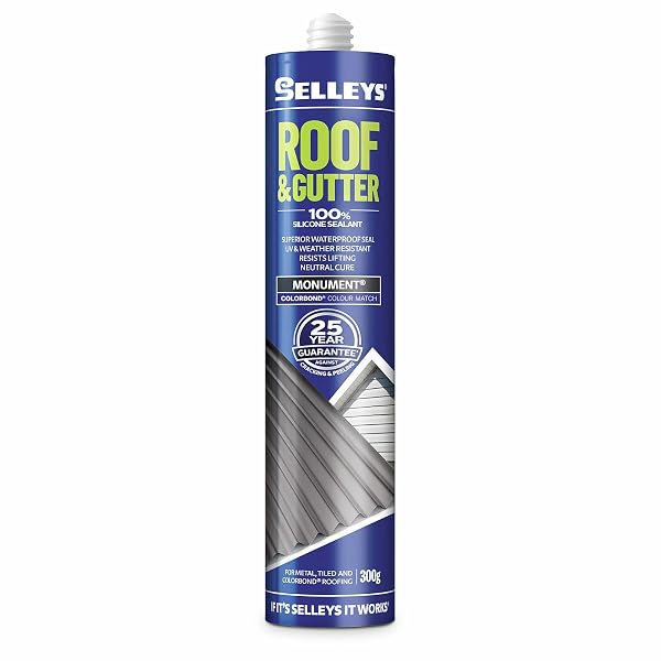 Selleys-Roof-and-Gutter-Silicone-Sealant-300-g-Monument-B097P8NR19