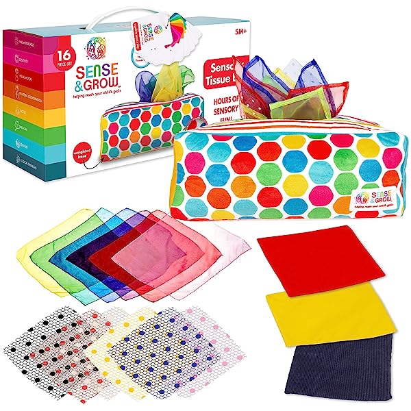 Sense-Grow-Tissue-Box-Multicolor-Tissue-Box-Toy-Colorful-Scarves-Crinkle-Tissues-for-Kids-Educational-Preschool-B09JT3JFDY