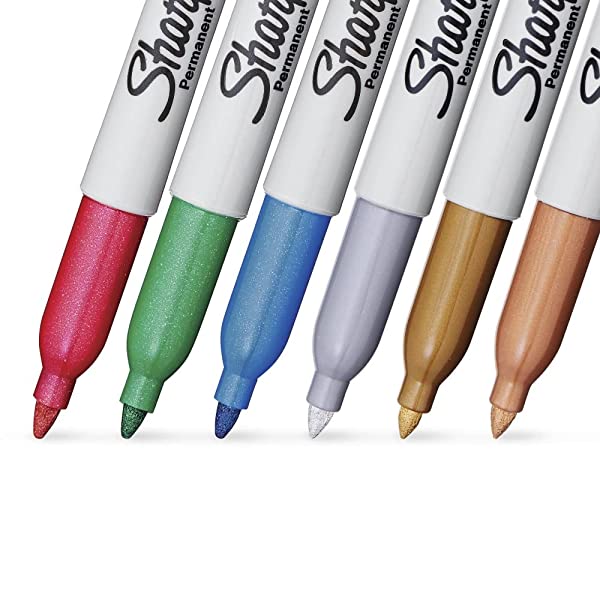 Sharpie-Metallic-Permanent-Markers-Fine-Point-Assorted-colours-6-Count-B07DPLQJVN-2