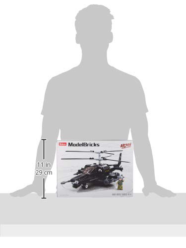 Sluban-Army-Blackshark-Combat-Helicopter-Building-Blocks-330-Piece-Set-B083R2JBDK-3