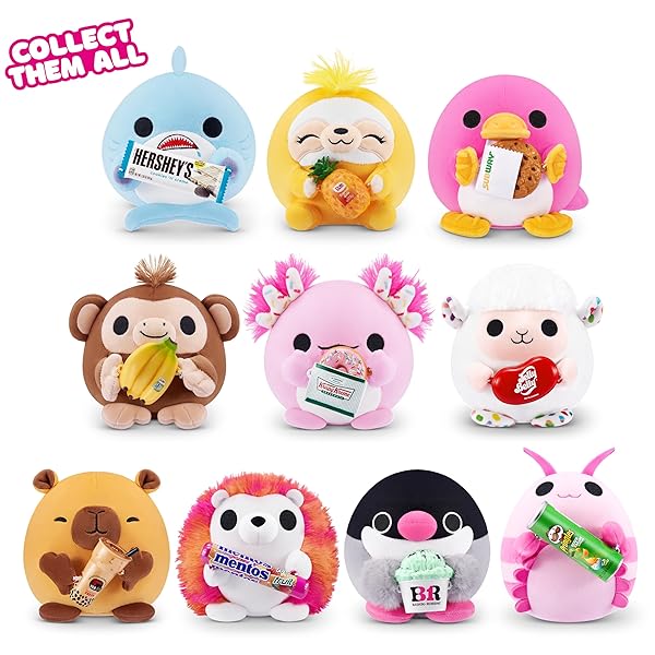 Snackles-77572-Random-Assortment-Series-2-13-cm-Plush-Toy-with-Licensed-Snack-Brand-Accessory-Mini-115-cm-B0CQJR9D5Z-4